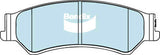 Brake Pads 4WD/SUV Bendix DB16754WD for Ford Falcon FG Ute LPG 4.0LTP BARRA 156