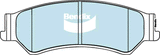 Brake Pads 4WD/SUV Bendix DB16754WD for Ford Falcon FG Ute LPi 4.0LTP BARRA 198