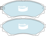 Brake Pads 4WD/SUV Bendix DB16814WD for Ford Courier PH Ute 2.6 i 2.6LTP G6