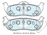 Brake Disc Pad Set  Bendix DB1685 4WD For JEEP COMMANDER XH XK GRAND CKEROKEE WK WH