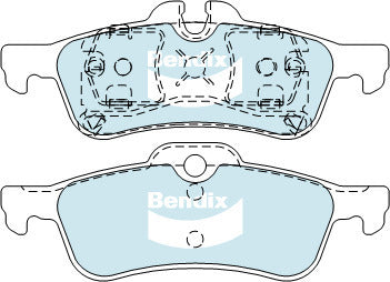 Brake Disc Pad Set  Bendix DB1687 GCT