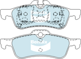 Brake Disc Pad Set  Bendix DB1687 GCT