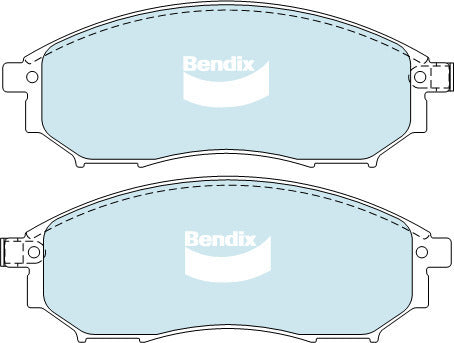 Brake Disc Pad Set Front Bendix DB1696 GCT For INFINITI NISSAN RENAULT