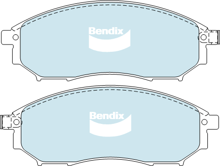 Brake Disc Pad Set Front Bendix DB1696 GCT For INFINITI NISSAN RENAULT