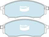 Brake Disc Pad Set Front Bendix DB1696 GCT For INFINITI NISSAN RENAULT