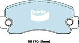 Brake Disc Pad Set Front Bendix DB170 4WD For Mitsubishi L 200 Pajero SIGMA SCORPION Toyota Celica