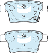 Brake Disc Pad Set  Bendix DB1713 GCT For MITSUBISHI 3000 GT PROTON GEN 2 PERSONA SATRINA NEO