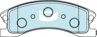 Brake Pads 4WD/SUV Bendix DB17164WD for Jeep Grand Cherokee WJ WG SUV V8 4x4 4.7LTP EVC