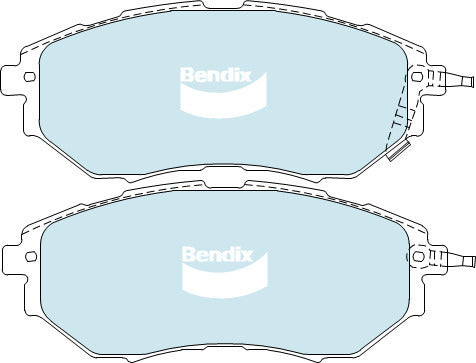 Brake Disc Pad Set  Bendix DB1722 ULT For SUBARU LIBERTY OUTBACK TRIBECA