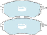Brake Disc Pad Set  Bendix DB1722 ULT For SUBARU LIBERTY OUTBACK TRIBECA