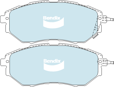 Brake Disc Pad Set  Bendix DB1722 ULT For SUBARU LIBERTY OUTBACK TRIBECA