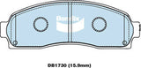 Brake Pads 4WD/SUV Bendix DB17304WD for Ford Explorer UT UX UZ SUV (UT UX UZ) 4.0LTP