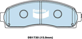 Brake Pads 4WD/SUV Bendix DB17304WD for Ford Explorer UT UX UZ SUV (UT UX UZ) 4.0LTP