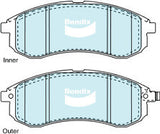 Brake Pads 4WD/SUV Bendix DB17384WD for Mitsubishi Triton MK Cab Chassis 2.8 TD 2.8LTD 4M40 T