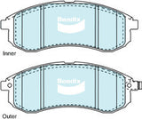 Brake Pads 4WD/SUV Bendix DB17384WD for Mitsubishi Triton MK Ute 2.8 TD 4WD 2.8LTD 4M40 T