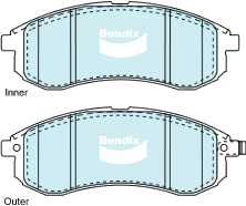 Brake Pads 4WD/SUV Bendix DB17384WD for Mitsubishi Triton MK Ute 2.8 TD 4WD 2.8LTD 4M40 T