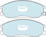 Brake Pads 4WD/SUV Bendix DB17454WD for Ssangyong Rexton MPV Xdi 2.0LTD D20DTR
