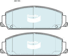 Brake Disc Pad Set Front Bendix DB1765 ULT For HOLDEN CALAIS CAPRICE COMMODORE STATESMAN