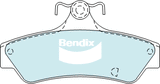 Brake Disc Pad Set Rear Bendix DB1779 ULT For MITSUBISHI 380 DB 3.8i