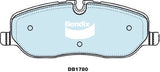 Brake Pads 4WD/SUV Bendix DB17804WD for Land Rover Discovery L319 SUV 4.4 4x4 4.4LTP 448PN