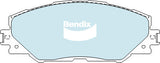 Brake Pads 4WD/SUV Bendix DB18014WD for Toyota RAV 4 ACA33 SUV 2.4LTP 2AZ FE