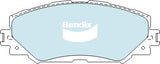 Brake Pads 4WD/SUV Bendix DB18024WD for Toyota Corolla ZRE143 Sedan VVTi 2.0LTP 3ZR FE