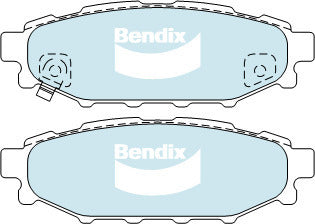 Brake Disc Pad Set Rear Bendix DB1803 GCT For SUBARU FORESTER IMPREZA LIBERTY OUTBACK