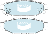 Brake Disc Pad Set Rear Bendix DB1803 GCT For SUBARU FORESTER IMPREZA LIBERTY OUTBACK