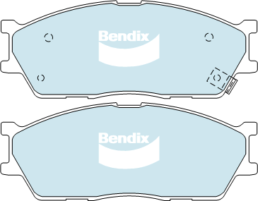 Brake Disc Pad Set Front Bendix DB1805 GCT For KIA RIO BC V6 1.5L
