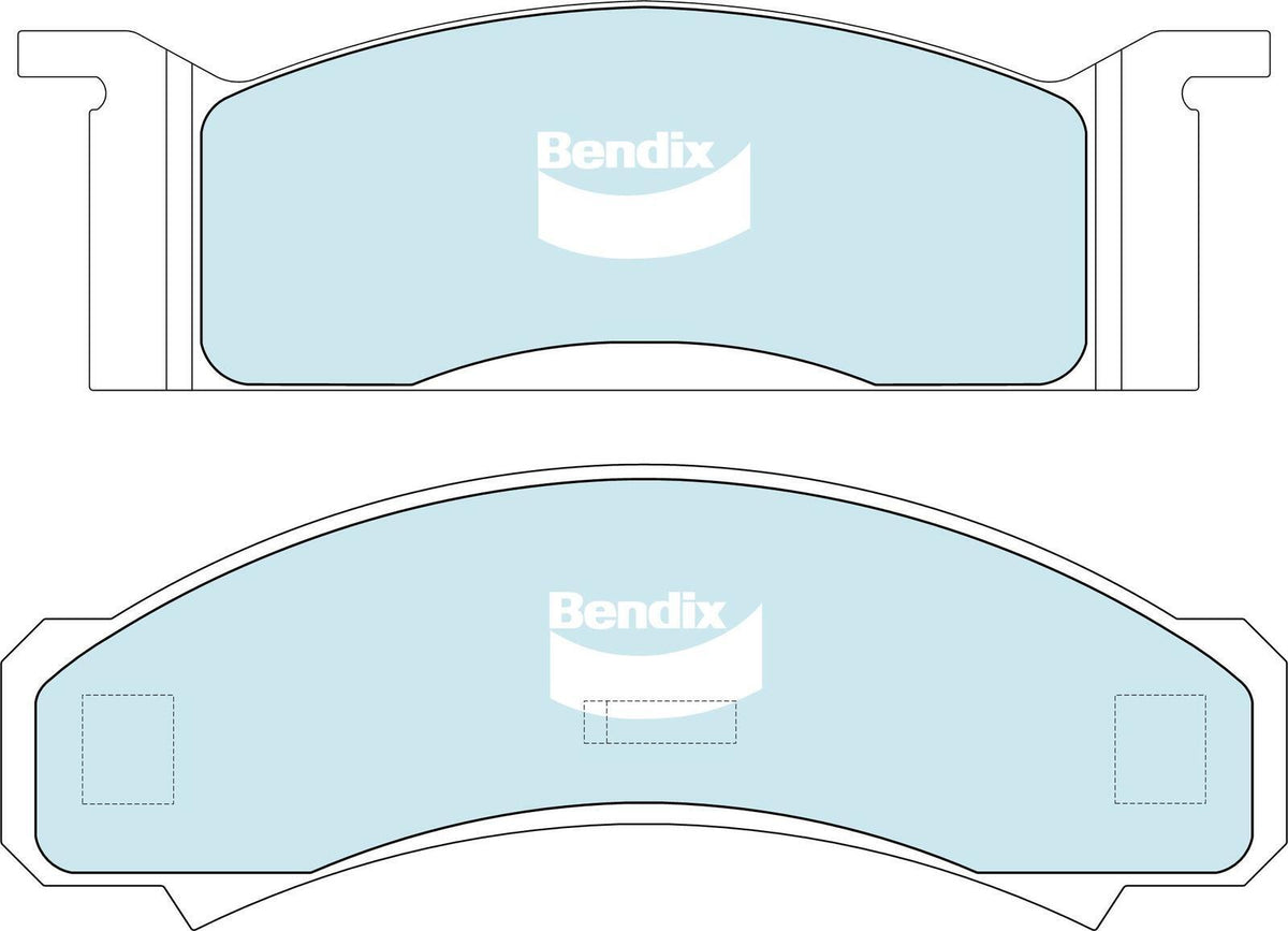 Brake Disc Pad Set  Bendix DB1807 GCT For FORD FAIRLAINE  FAIRMONT FALCON MUSTANG