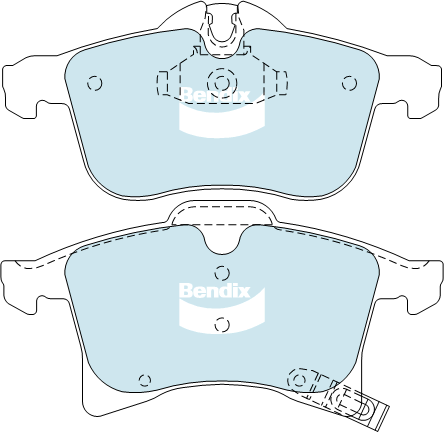 Brake Pads General CT Bendix DB1808GCT for Holden Astra AH Wagon i 1.8LTP Z18XER