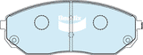 Brake Pads 4WD/SUV Bendix DB18164WD for Kia Sorento BL SUV 3.5 V6 3.5LTP G6CU