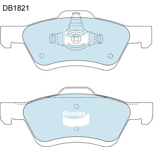 Brake Pads 4WD/SUV Bendix DB18214WD for Ford Escape ZC ZD SUV 2.3 2.3LTP L3