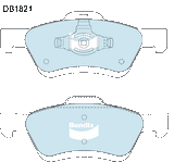 Brake Pads 4WD/SUV Bendix DB18214WD for Ford Escape ZC ZD SUV 2.3 2.3LTP L3