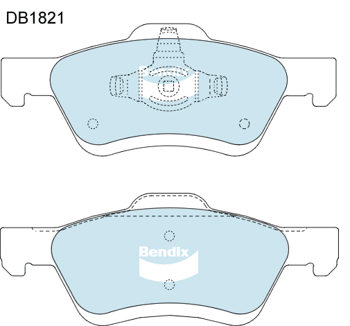 Brake Pads 4WD/SUV Bendix DB18214WD for Ford Escape ZC ZD SUV 2.3 2.3LTP L3