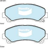 Brake Pads 4WD/SUV Bendix DB18414WD for Holden Colorado RG Cab Chassis 2.8 TD (U143CK) 2.8LTD LWH