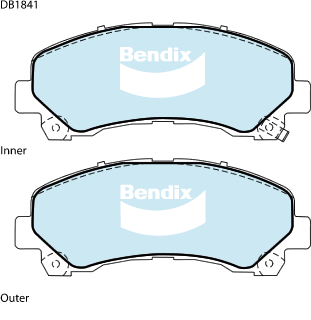 Brake Pads 4WD/SUV Bendix DB18414WD for Holden Colorado RG Cab Chassis 2.8 TD (U143CK) 2.8LTD LWH