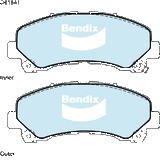 Brake Pads 4WD/SUV Bendix DB18414WD for Holden Colorado RG Cab Chassis 2.8 TD (U143CK) 2.8LTD LWH