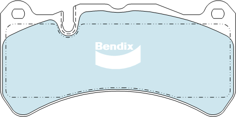 Brake Disc Pad Set  Bendix DB1845 GCT For FORD FALCON FPV FALCON MERCEDES-BENZ