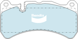 Brake Disc Pad Set  Bendix DB1845 GCT For FORD FALCON FPV FALCON MERCEDES-BENZ