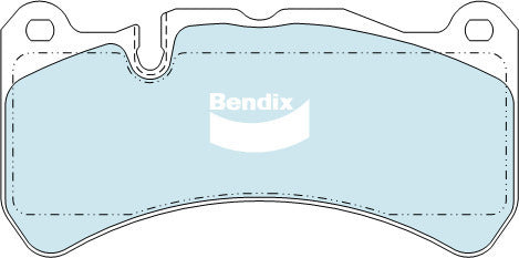 Brake Disc Pad Set  Bendix DB1845 ULT For FORD FALCON FPV FALCON MERCEDES-BENZ