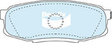 Brake Pads 4WD/SUV Bendix DB18574WD for Toyota Tundra USK Ute 5.7 5.7LTP 3UR FE