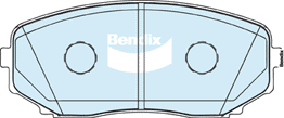 Brake Pads 4WD/SUV Bendix DB19164WD for Mazda CX-7 ER SUV MZR 2.5LTP L5 VE