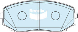 Brake Pads 4WD/SUV Bendix DB19164WD for Mazda CX-9 TB SUV 3.7 3.7LTP CA