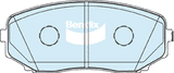 Brake Pads 4WD/SUV Bendix DB19164WD for Mazda CX-9 TB SUV 3.7 3.7LTP CA