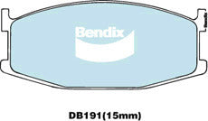 Brake Disc Pad Set  Bendix DB191 GCT For MAZDA 626 CB 2.0
