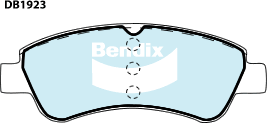 Brake Pads General CT Bendix DB1923GCT for Citroen Xsara N1 Hatchback i 1.6LTP TU5JP