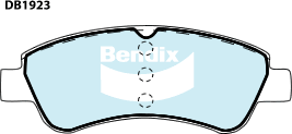 Brake Pads General CT Bendix DB1923GCT for Citroen Berlingo MF GJK GFK MPV (MFNFU) 1.6LTP NFU (TU5JP4)