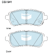 Brake Pads General CT Bendix DB1941GCT for Ford Fiesta WS Hatchback i 1.6LTP HXJA