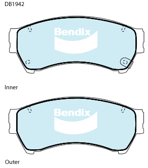 Brake Disc Pad Set Front Bendix DB1942 GCT For MAZDA 6 GG GH 2.3 2.2 2.5 MZR